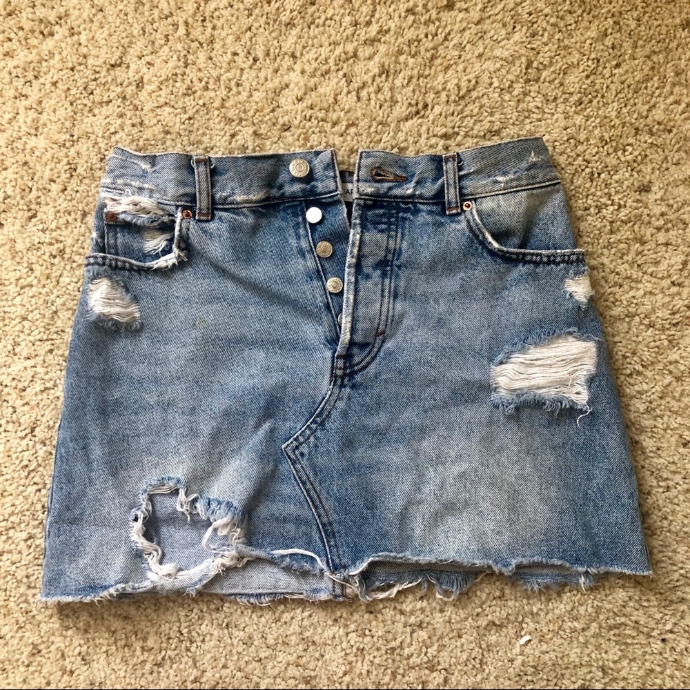 Zara denim skirt
